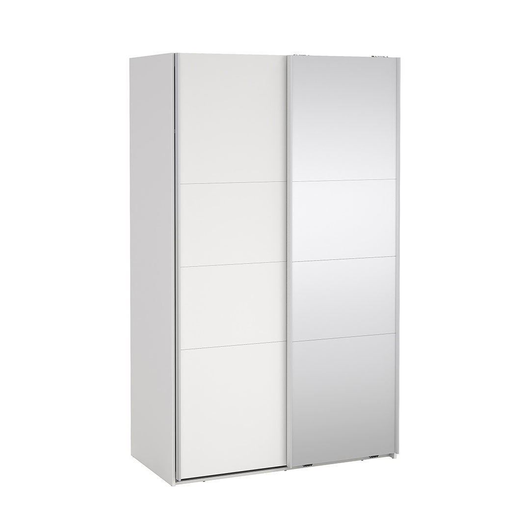Tvillum Catania Schiebetürenschrank 2 Türen 120x200cm Weiß.