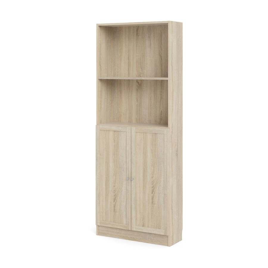 Tvillum Base Regal 1 Ablage Und 2 Türen Eiche Struktur Dekor.