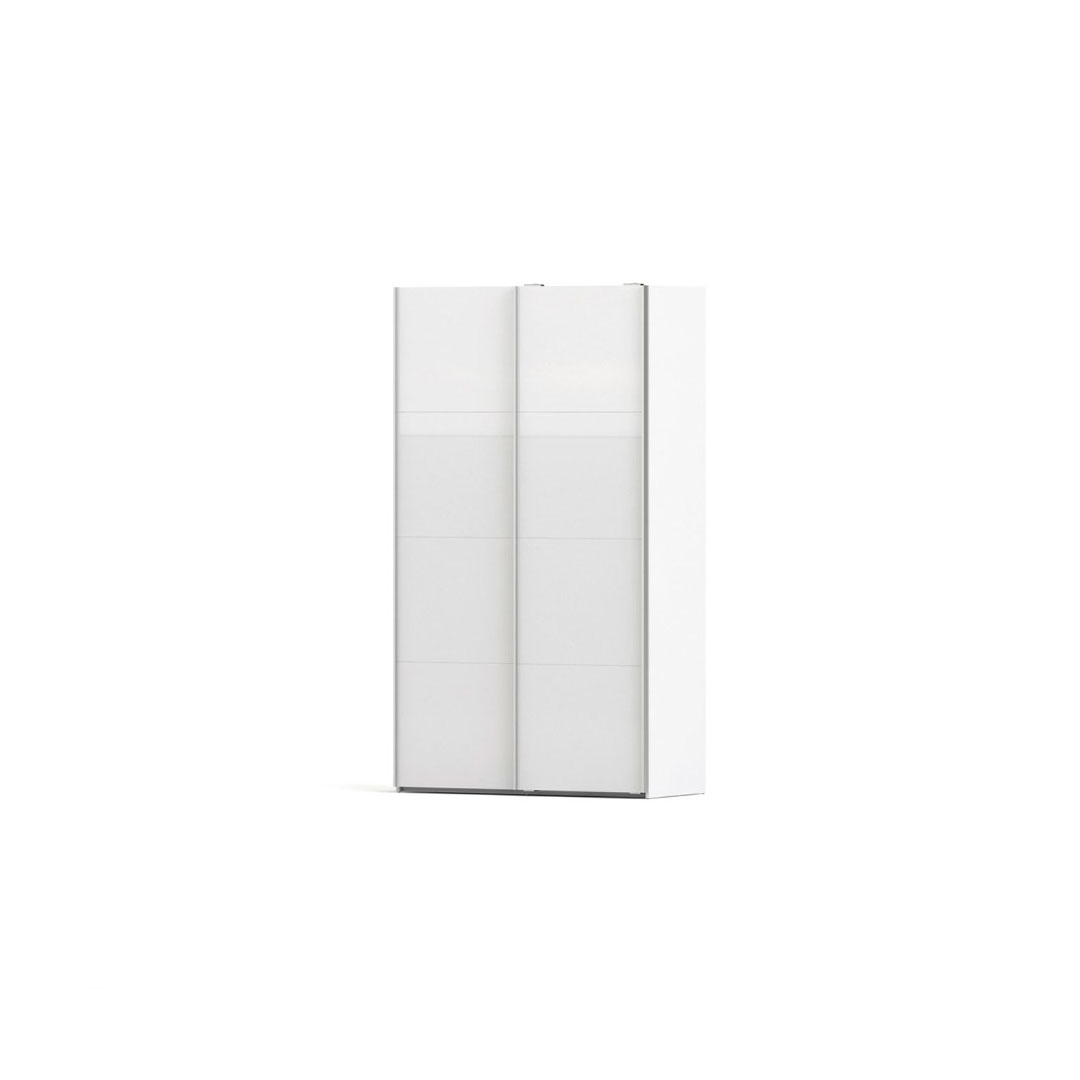 Veto Kleiderschrank A 2 türig H220 cm x B122 cm weiss, weiss hochglanz.