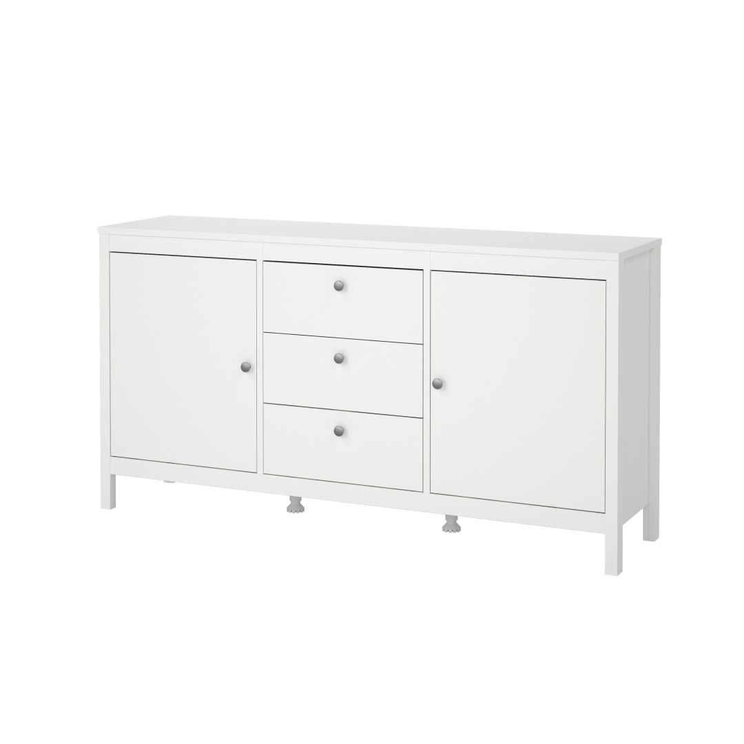 Tvillum Madrid Sideboard 2 Türen 3 Schubladen Weiß.