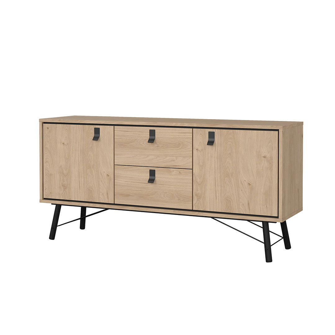 Tvillum Ry Sideboard 2 Türen 2 Schubladen Eiche Dekor.