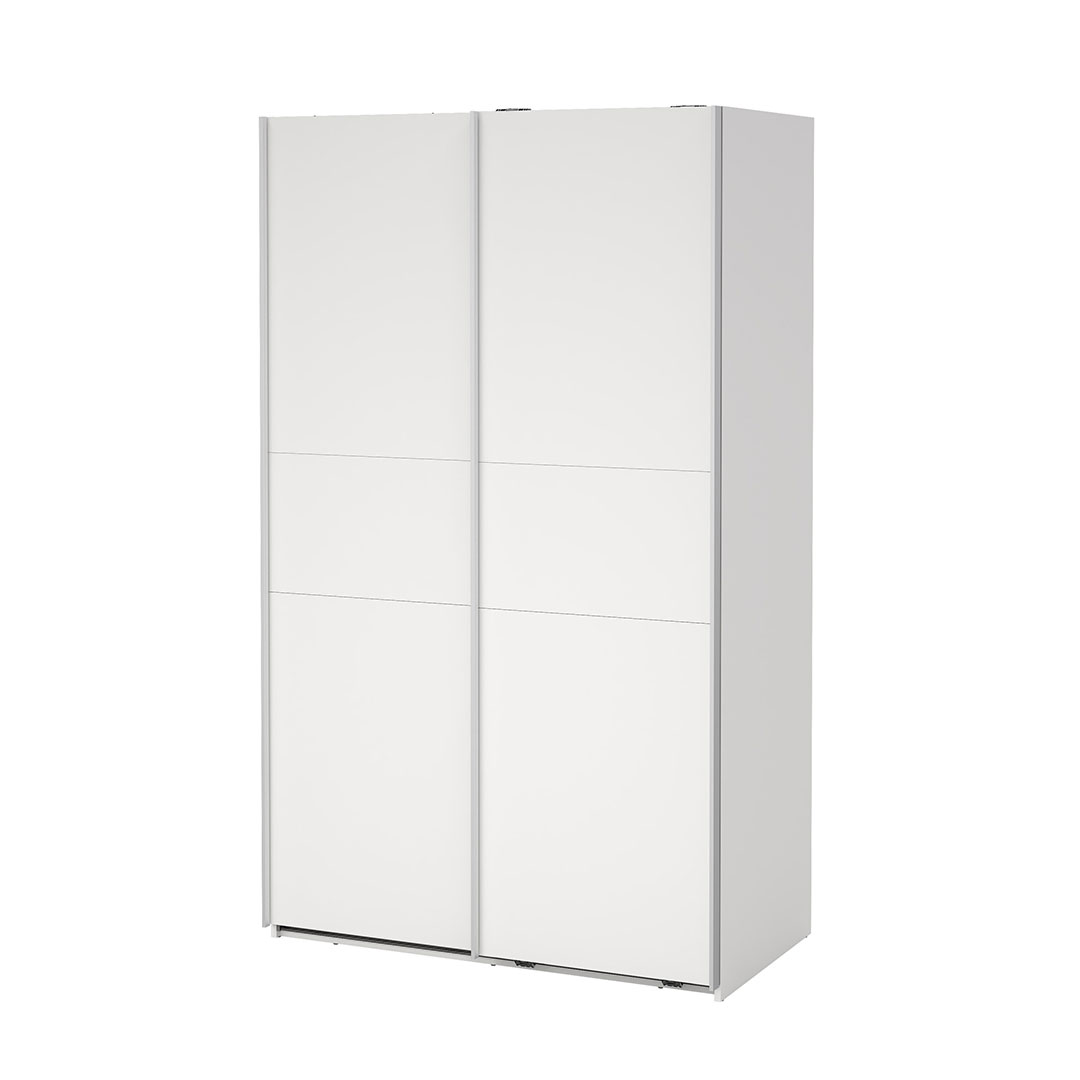 Como Schiebetürenschrank 2 Türen 120x200cm Weiß.