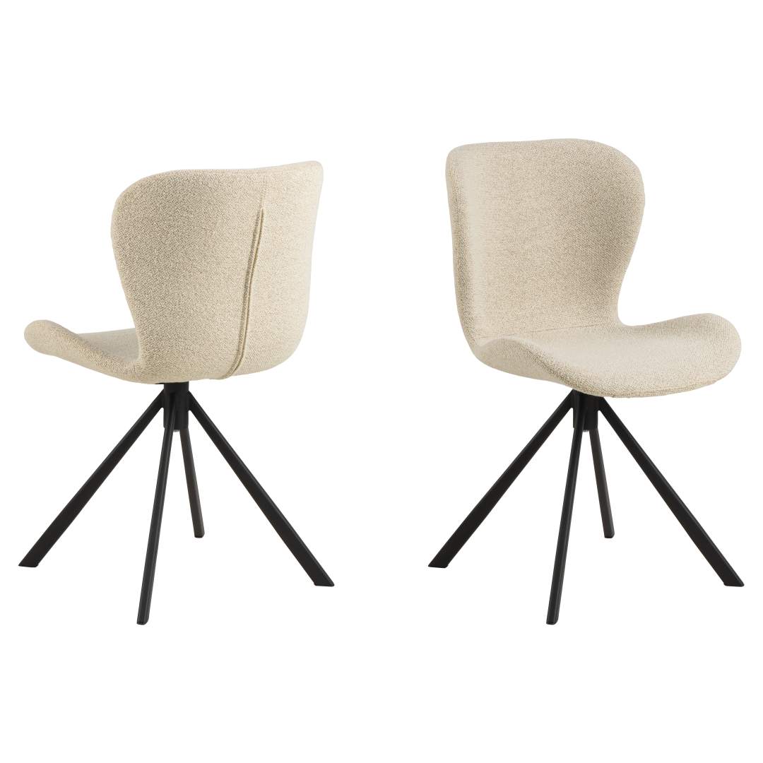 Actona BatildaA1 Esszimmerstuhl Drehfunktion Beige.