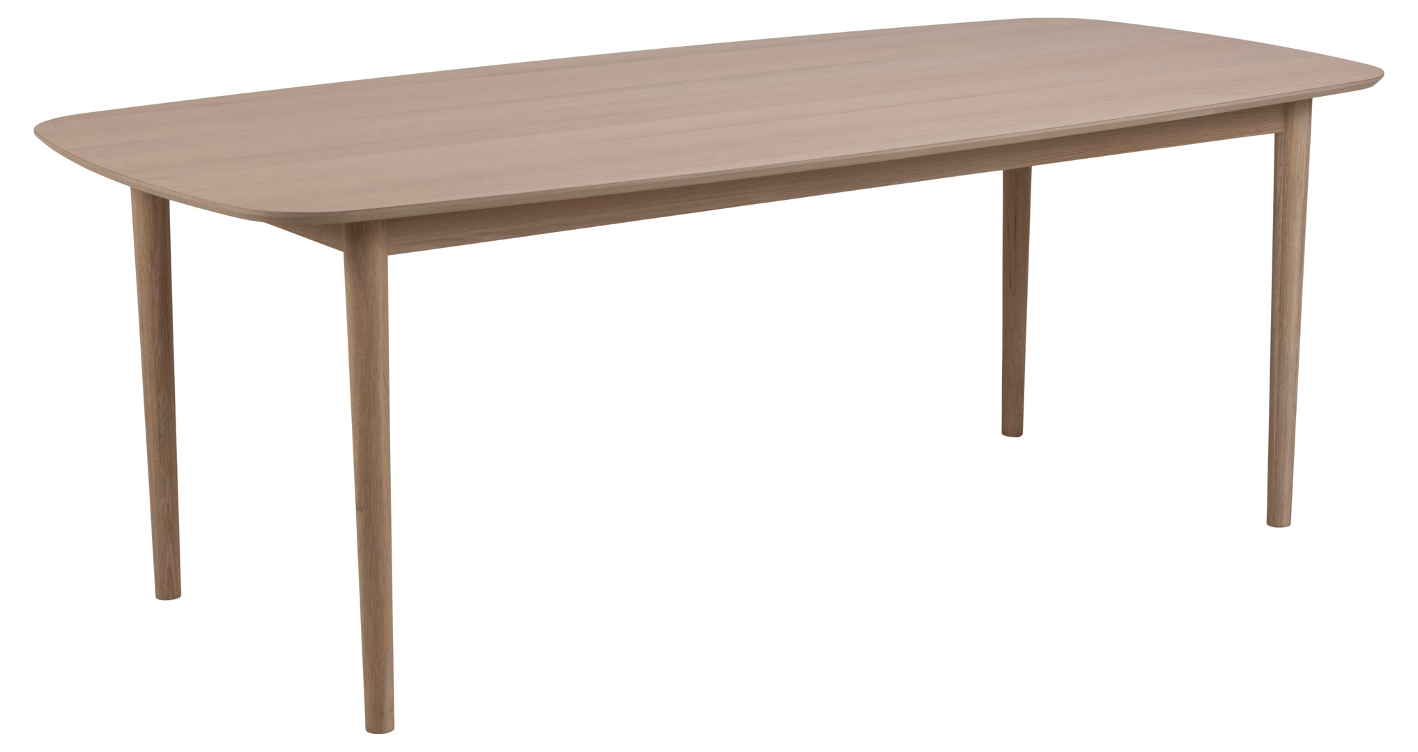 Actona Aston Esstisch Oval, Vorbereitet Für Zusatzplatten, Weiß Geölt Eichendekor.