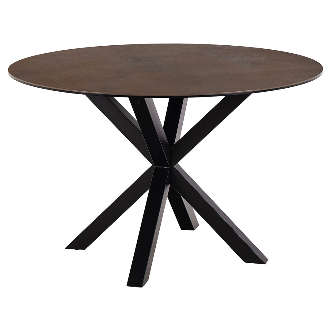Actona Heaven Esstisch Ø119cm Glas Braun.