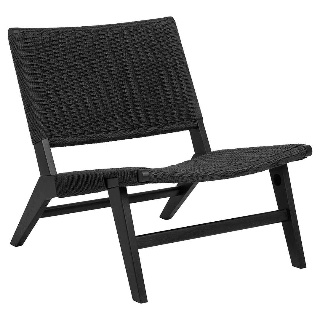 Carson Sessel Lounge-Sessel Holz schwarz.