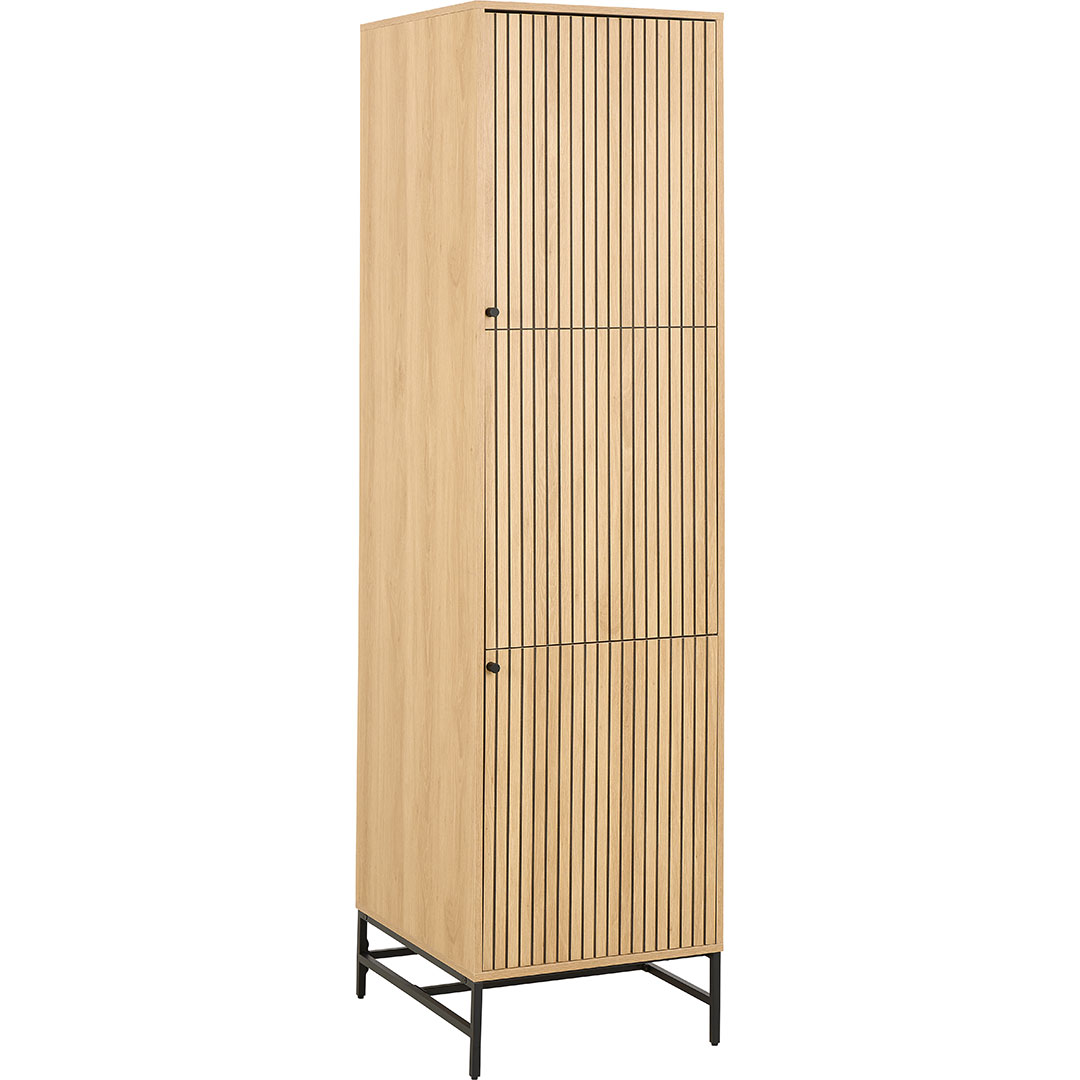 Albany Kleiderschrank 2 Türen 2 Regale Natur.