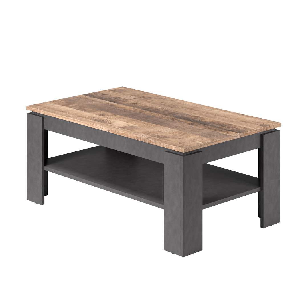 Universal Couchtisch grau Matera dekor, Old Wood dekor.