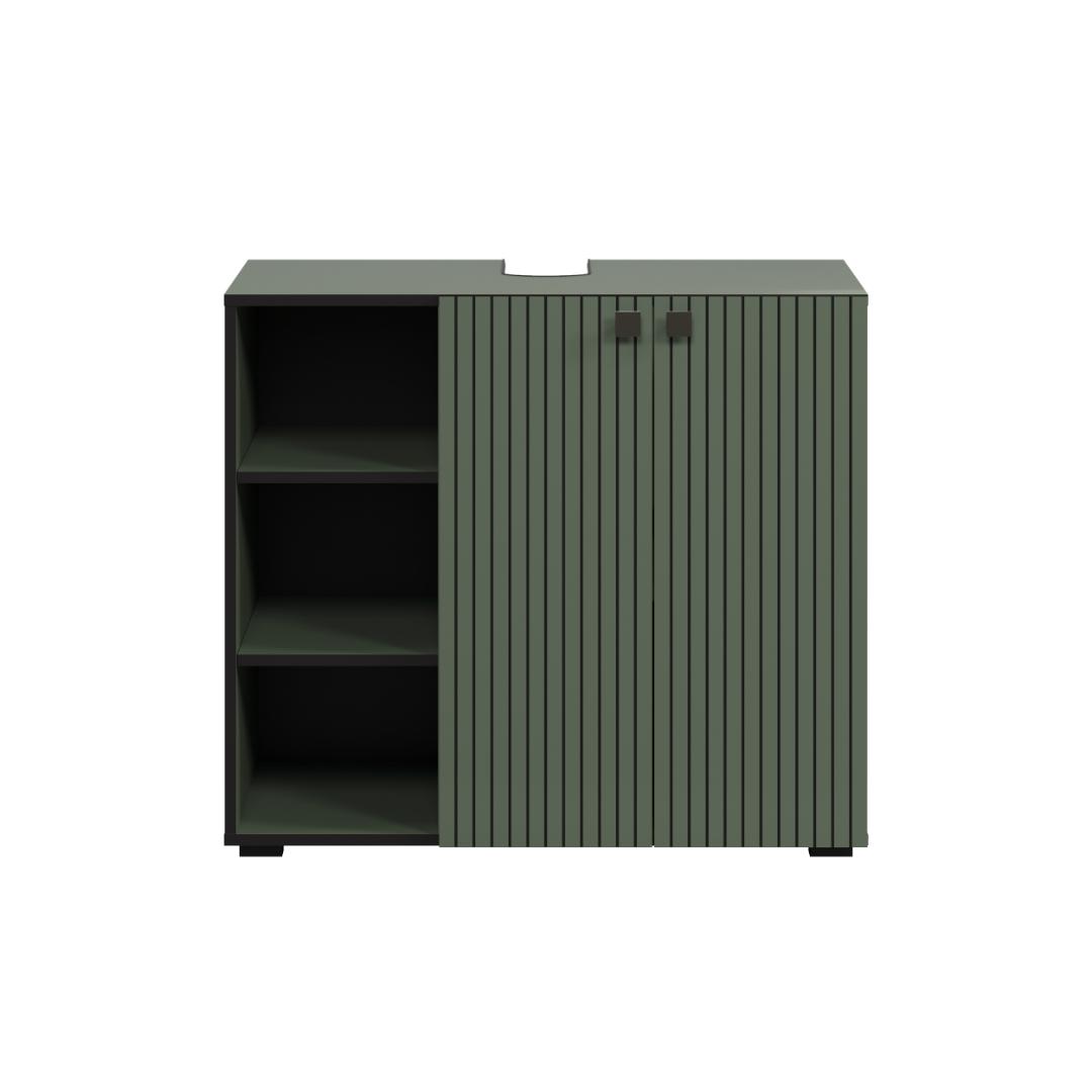 Interfurn PureBliss Waschbeckenunterschrank Grün.