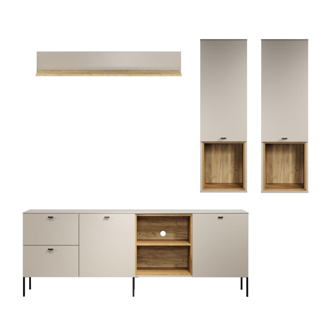 Interfurn SaoPaulo Regalsystem 4 Teile Kashmir.