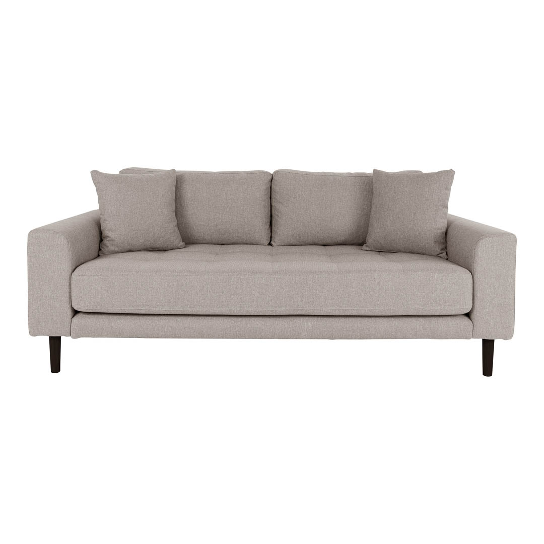 Lido Sofa 2,5 Personen 2 Kissen braun.