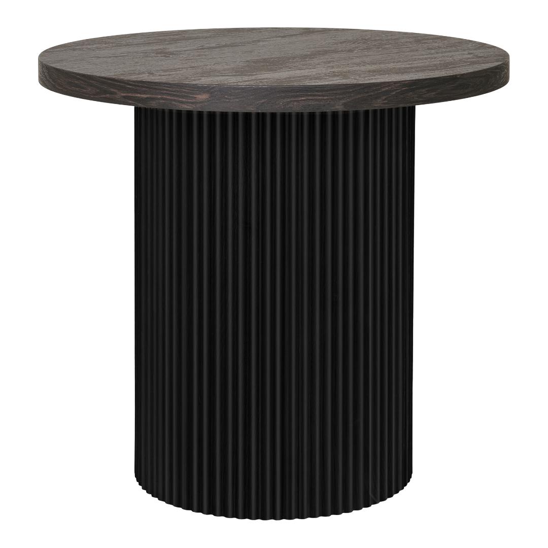 House Nordic Boavista Eckbeistelltisch Ø48cm Dunkelbraun.