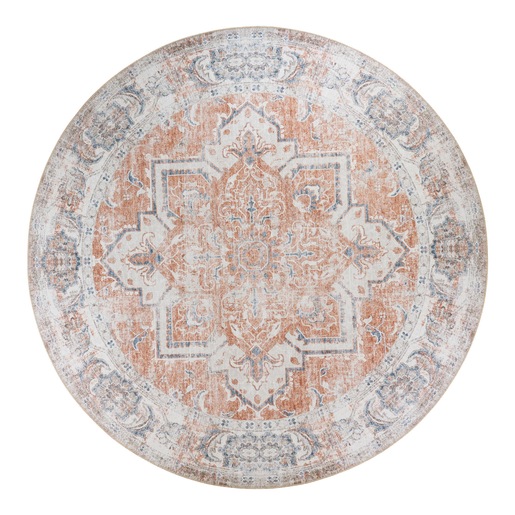 Havana Teppich Ø200 cm blau,orange.