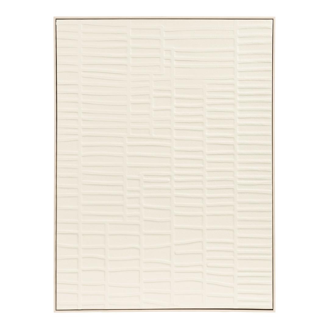 House Nordic Edda Relief Wanddekoration Beige.