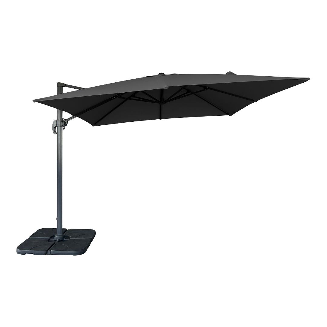Bea Hängeparasol 295x295cm schwarz.