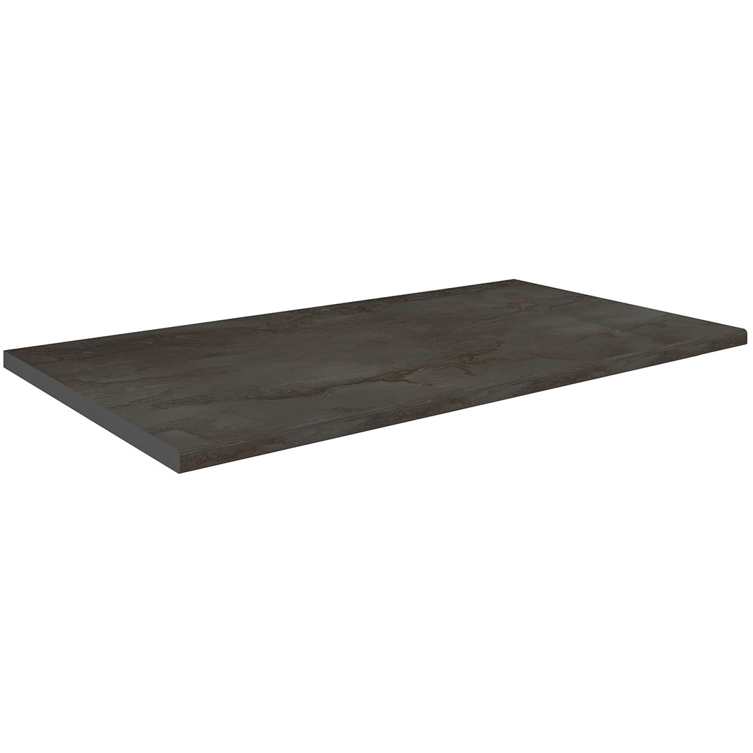 Vcm Esilo Küchenarbeitsplatte 120 Cm Anthrazit Grau.