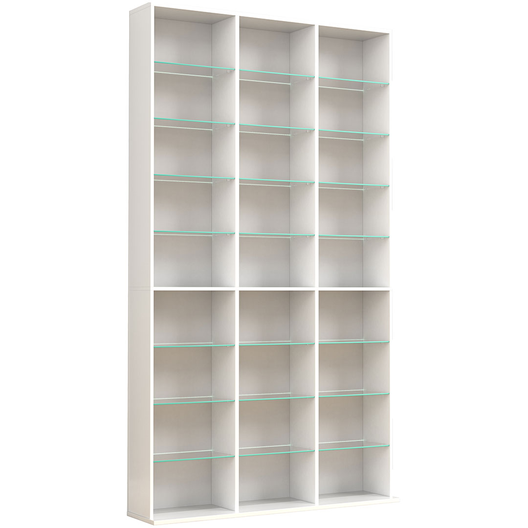 Vcm ZilasXL Regal 27 Ablagen Weiß.