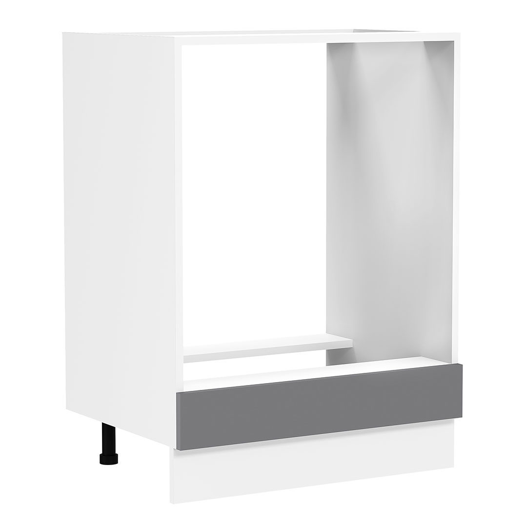 Vcm Fasola Küchenunterschrank Für Herd 60 Cm Anthrazit Grau, Weiß.
