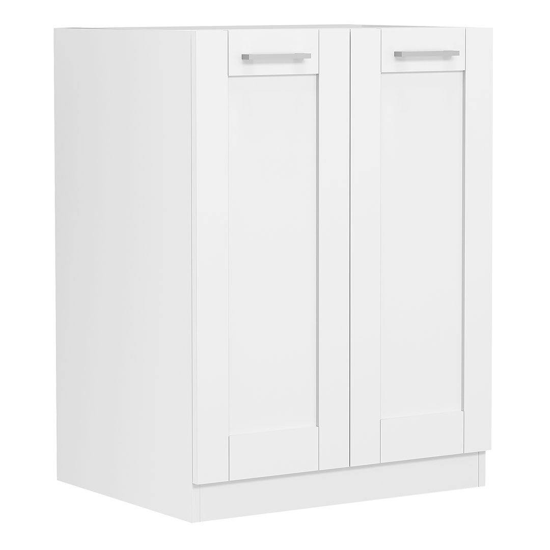 Vcm Colura Küchenunterschrank 60 Cm 2 Türen Weiß.