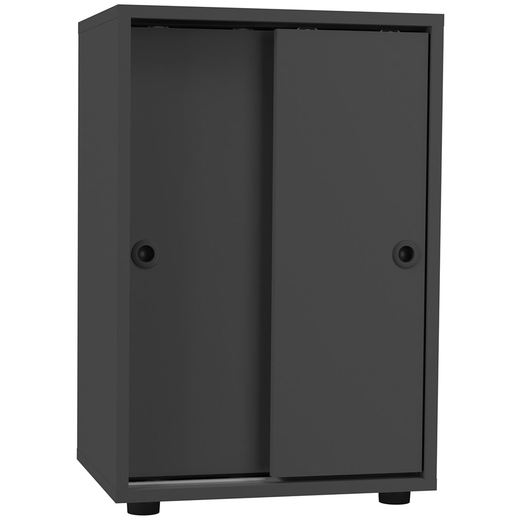 Vcm Ulas2ST Büroschrank 2 Türen Anthrazit.