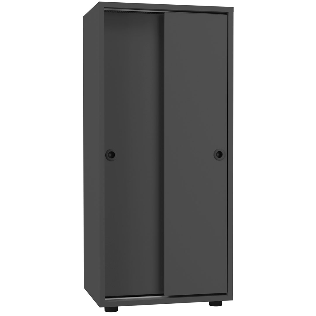 Vcm Ulas3ST Büroschrank 2 Türen Anthrazit.