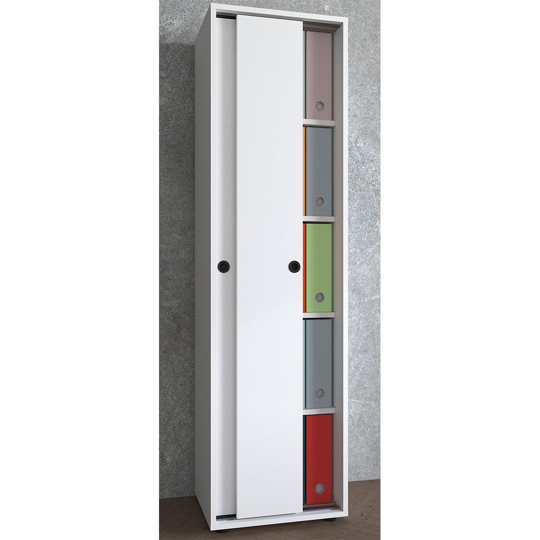 Vcm Ulas5ST Büroschrank 2 Türen Weiß.