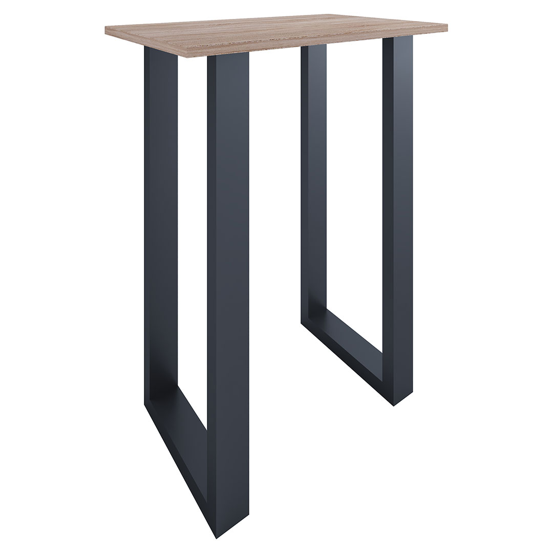 Xona Bartisch 80x50 Eiche dekor, schwarz.
