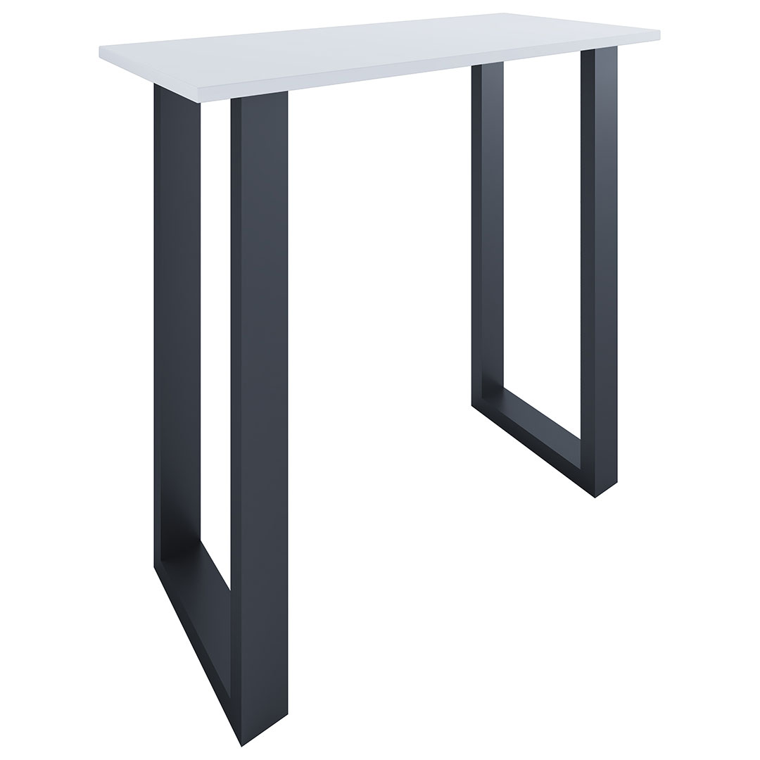 Xona Bartisch 110x50 weiß, schwarz.