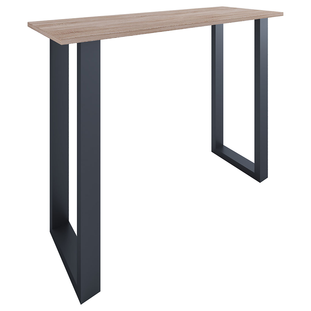 Xona Bartisch 140x50 Eiche dekor, schwarz.