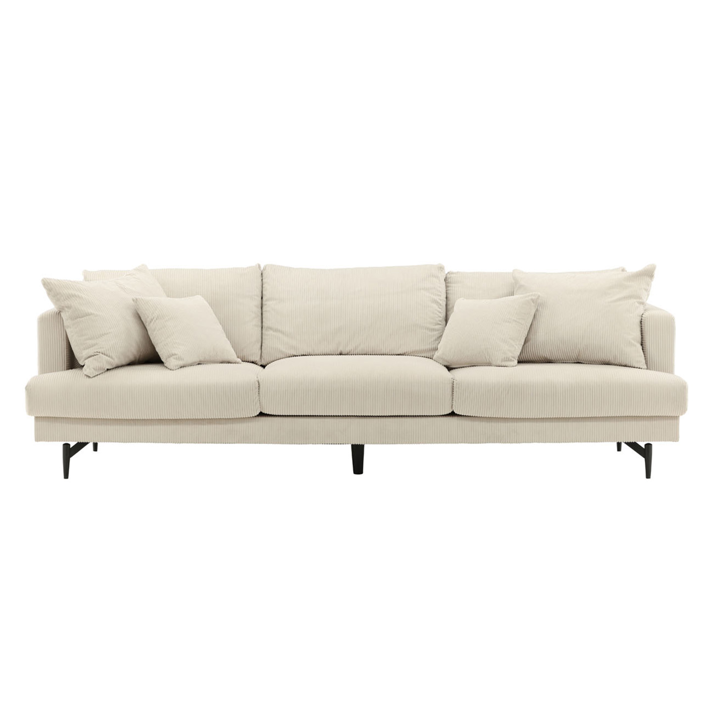 Venture Design Sofia Sofa 3 Personen Samt Beige.