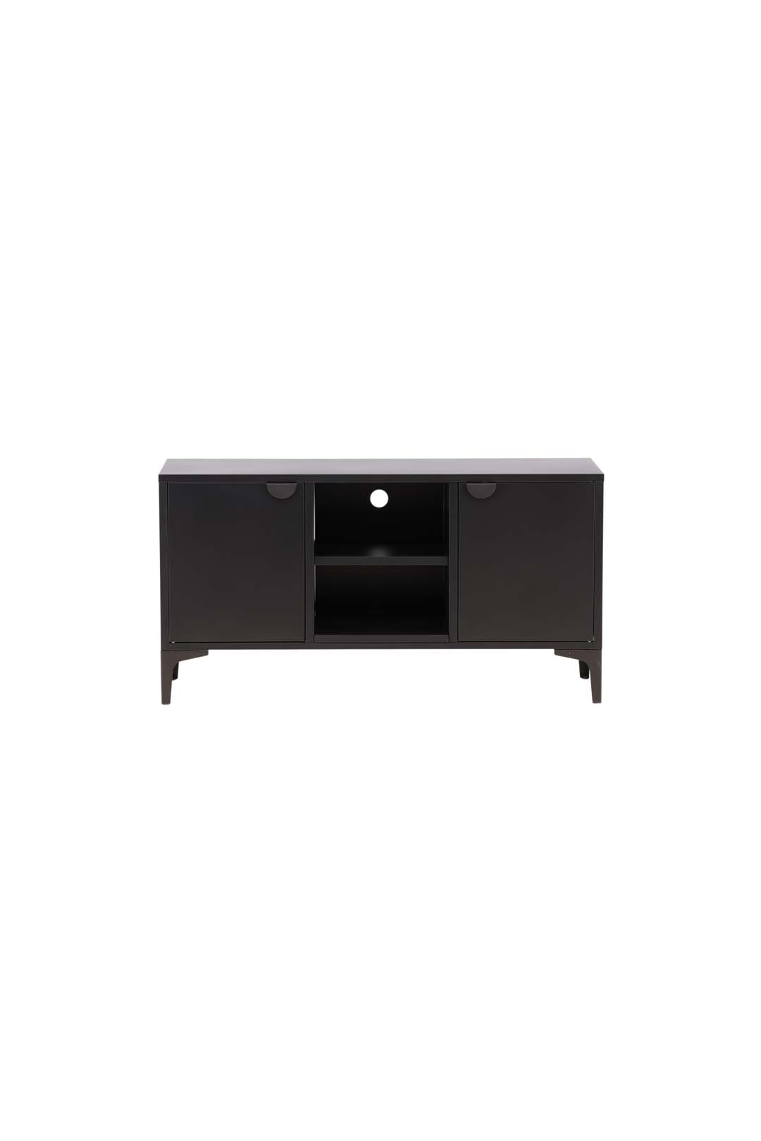 Piring TV Tisch 2 Türen 1 Ablage schwarz.