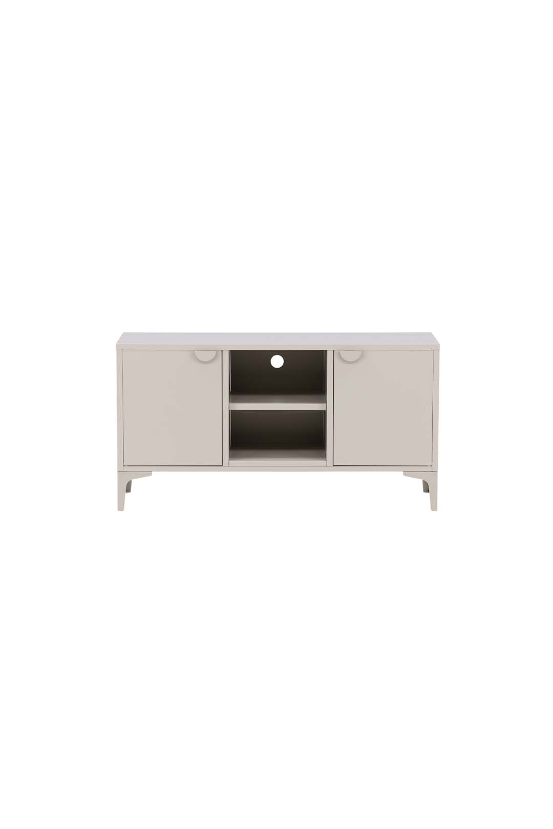 Piring TV Tisch 2 Türen 1 Ablage beige.