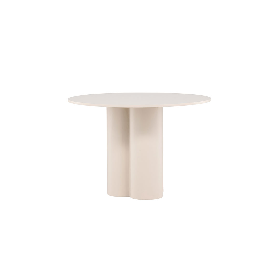 Olivia Esstisch Ø110 cm beige.