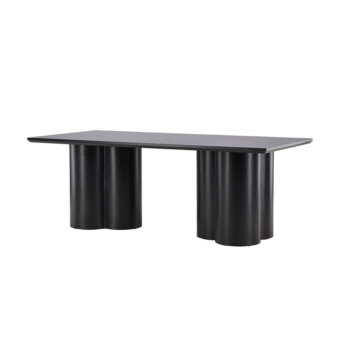 Olivia Esstisch 100x210 cm schwarz.