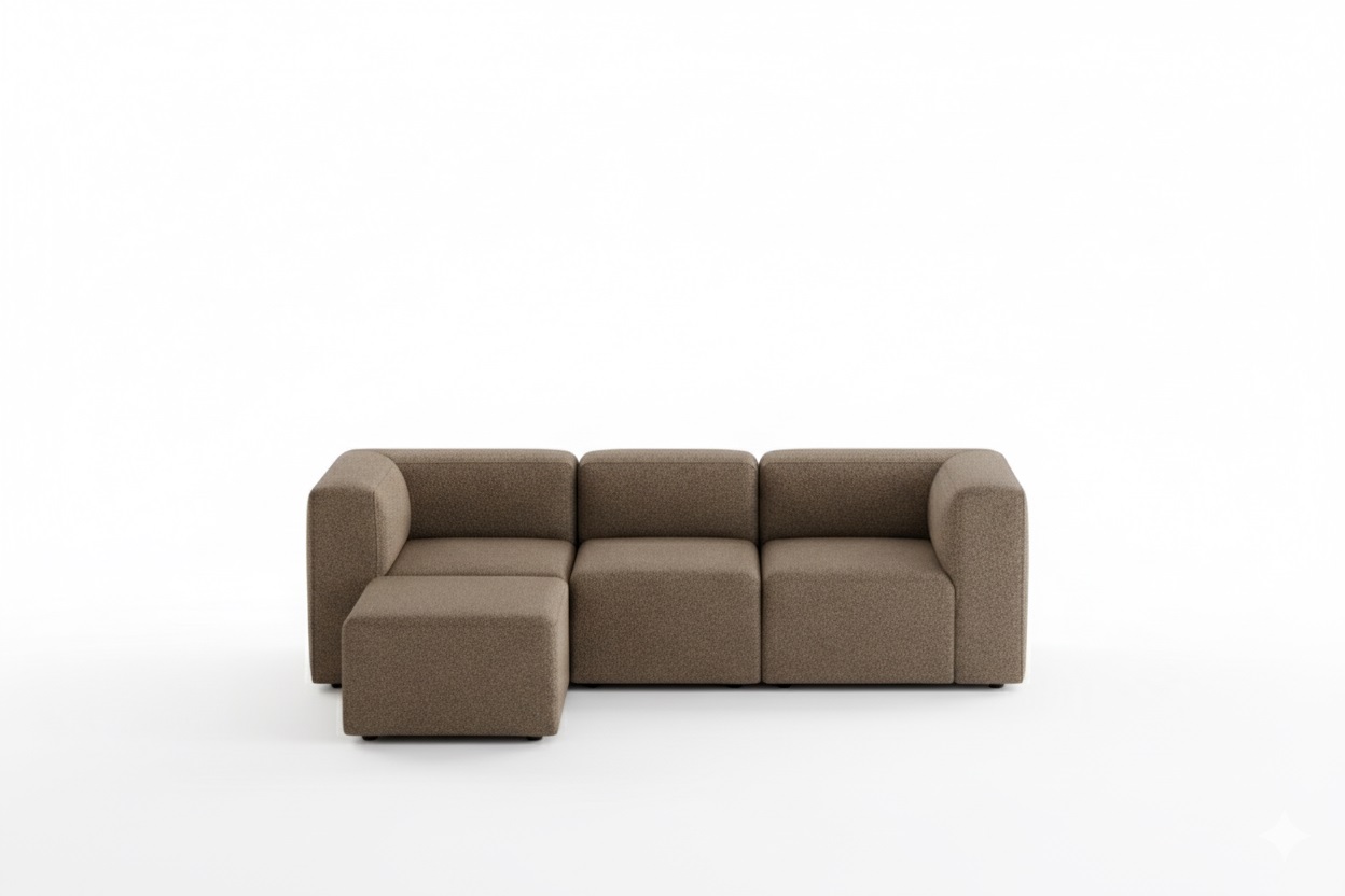 Venture Design Cubic M Chaiselongsofa Rechts Oder Links Gewendet Braun.