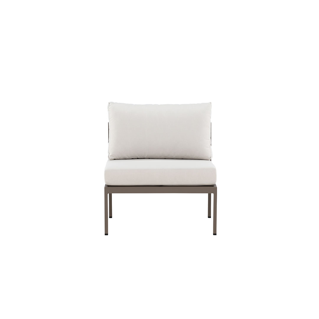 Copacabana Gartensofa Mittelsegment beige.