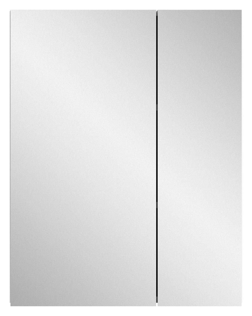 Vira Spiegelschrank Bad 2 Türen Hochglanz weiß,weiß.