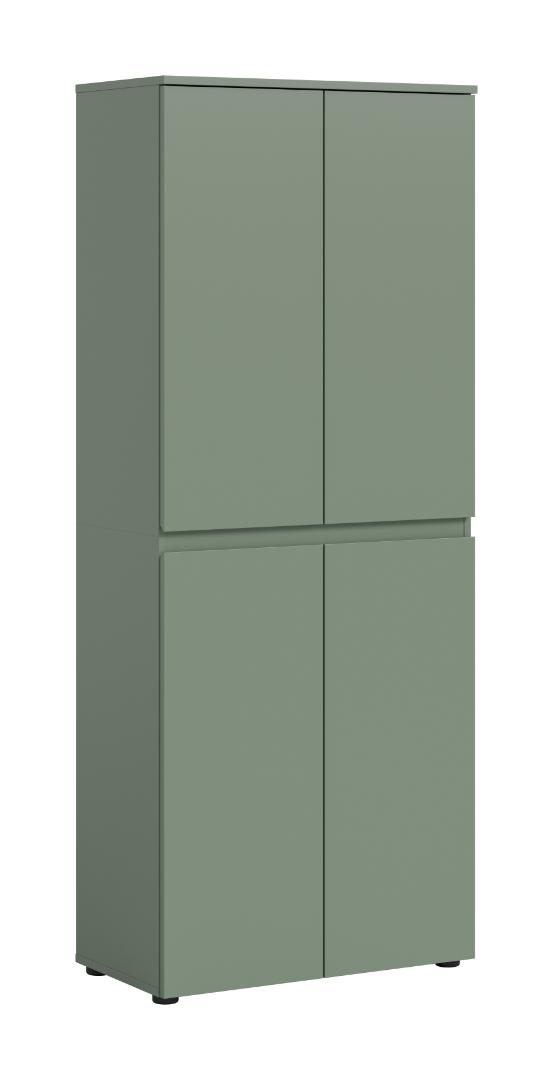 Scarpa Kleiderschrank 4 Türen Staubgrün.