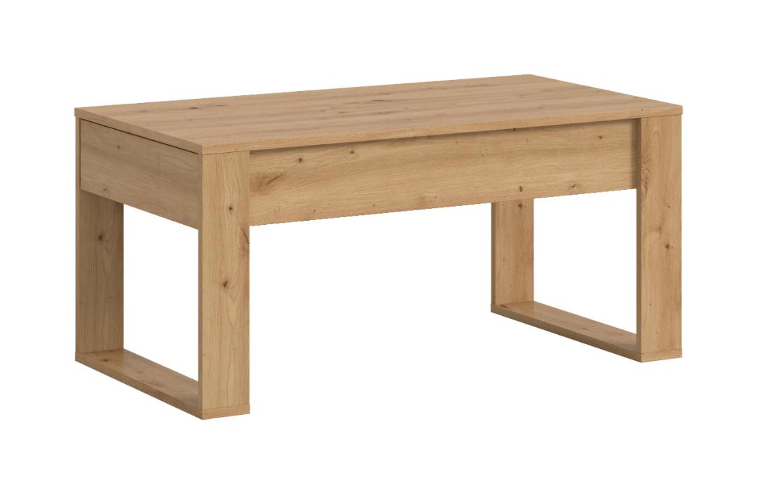Xonox-home Malmö Couchtisch 2 Schubladen Eiche Dekor.