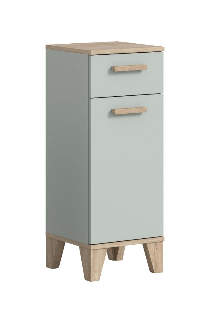 Xonox-home Star Badschrank 2 Schubladen, 1 Tür Hellgrün.