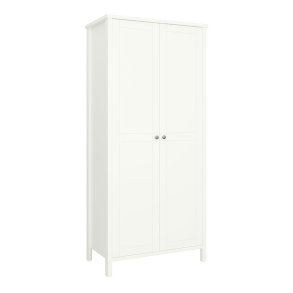 Trone Kleiderschrank 2 Tren, weisslackiert.