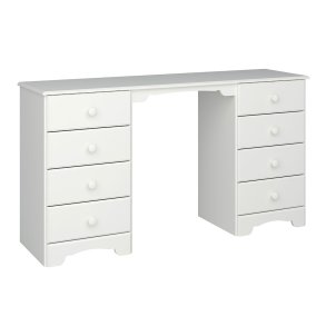 Nilon Konsolentisch inkl. Schemel 8 Schubladen weiß.