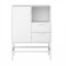 Ravn Sideboard 1 T�r und 2 Schubladen, weisslackiert, Metallgestell weiss.