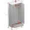 Simon Kleiderschrank 1 Schublade 2 T�ren grau.