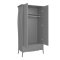 Simon Kleiderschrank 1 Schublade 2 Tren grau.