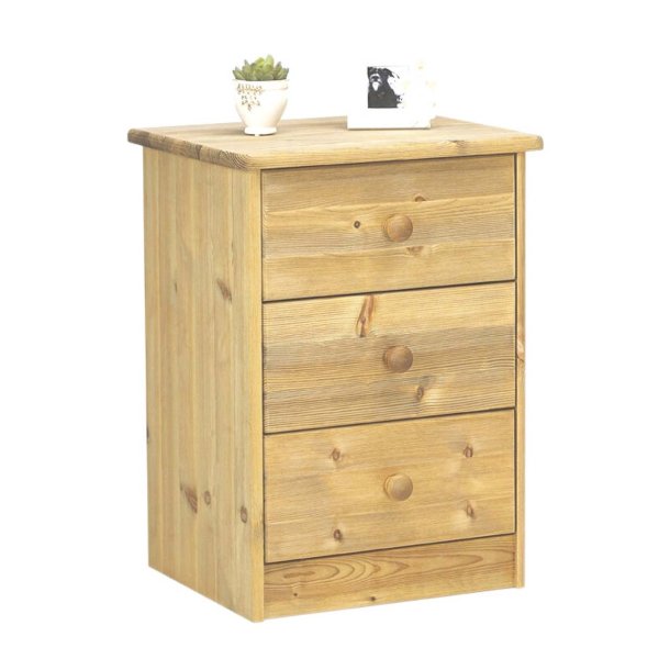 Nelly Kommode 3 Schubladen gebeizt.