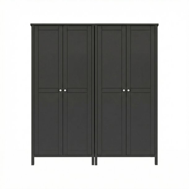 Troms� Kleiderschrank 4 T�ren kaffeefarben.