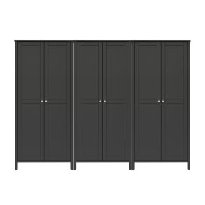 Troms Kleiderschrank 6 Tren kaffeefarben.