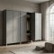 Troms� Kleiderschrank 6 T�ren grau.