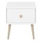 Gaia table de nuit 1 tiroir blanc.